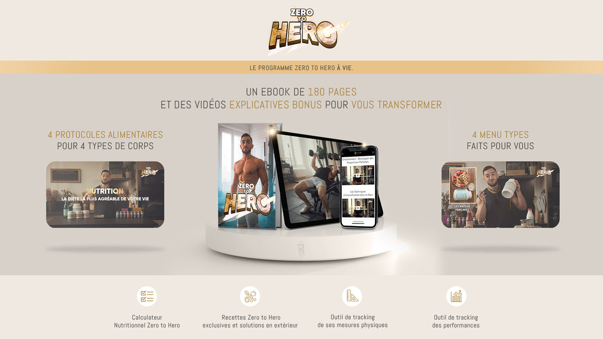Zero to Hero – Programme complet de transformation physique homme – Raptor CoachingPRO